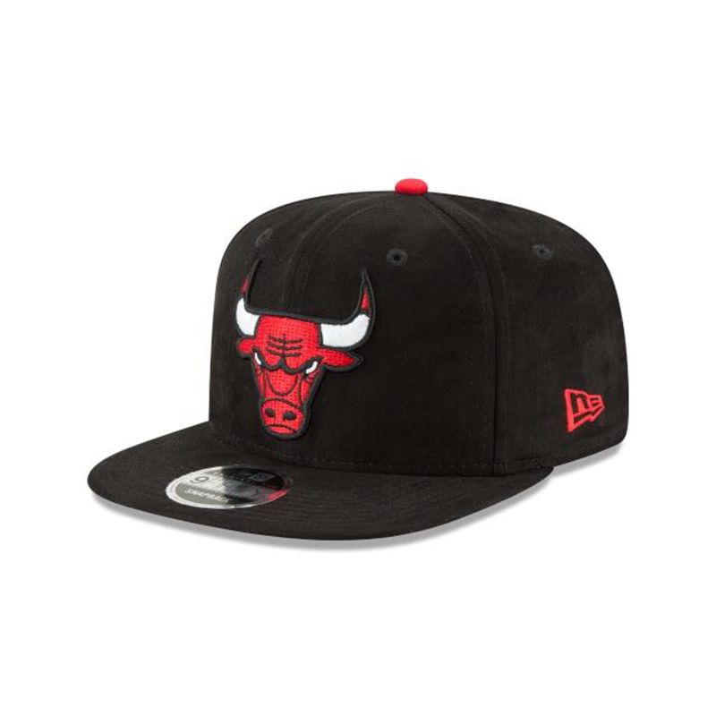 NBA Chicago Bulls Suede Shift 9Fifty Snapback (LFL3924) - Black New Era Caps